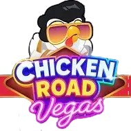 Chicken Road Vegas slot logo by InOut at Gigaspinz Casino