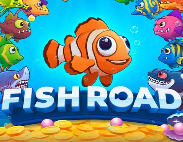Fish Road game by InOut – logo hosted on Gigaspinz Casino
